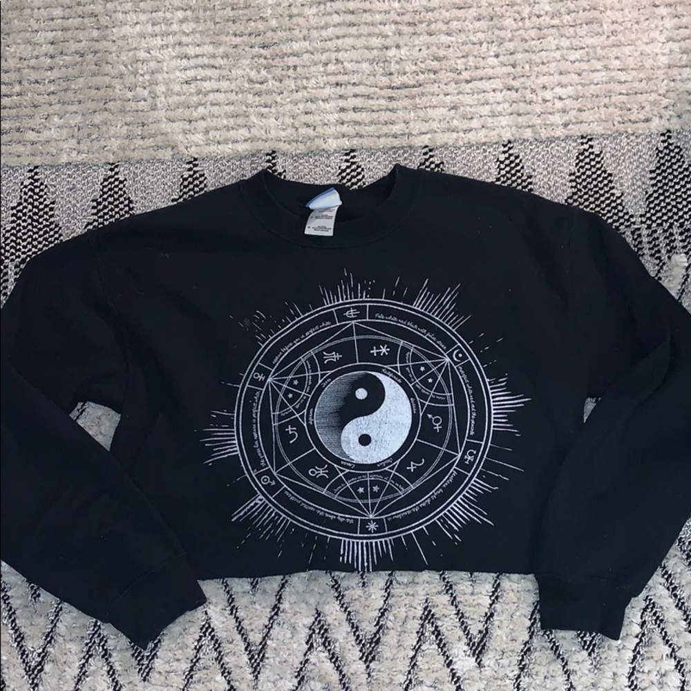 Urban outfitters cropped sweatshirt